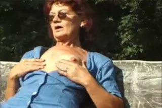Old Lady Caught Masturbating