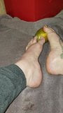 Long toenails mango scratching snapshot 1