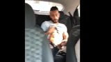 Black gay guy jerking off in the bla bla car snapshot 5