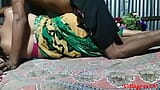 Wife sex in green saree with Hushband friend in night snapshot 2