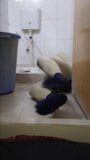 Zentai penis toilet slave bondage femdom snapshot 5