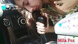 Lisichka Mila Fox neukt met een auto! snapshot 17