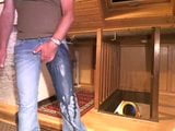 Pissing skin tight jeans snapshot 4