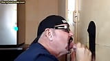 Gloryhole ATM DILF takes and sucks cock in homemade video snapshot 9