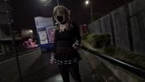 Masked Sissy Flashing at the Train Station snapshot 3