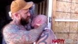Nastydaddy татуированная Jack Dixon спаривается с татуированной грудью Ryan Carter snapshot 4