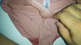 Pissing then cum on my hobby girlfriend sexy  panty snapshot 5