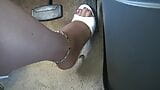 Love driving in my high heeled mules snapshot 6