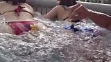 Quick Pick-Up, Quick Fuck! 2 Pure College Girls Fucked In The Pool During Holidays. snapshot 3