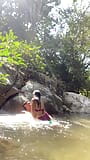 ! Outdoor sex! I let myself be fucked by a stranger in the river snapshot 10