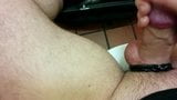 Very Messy Cumshot In Public Toilet snapshot 8