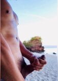 Jerking my cock by the sea snapshot 10