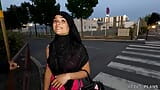 Veiled Iranian Nadja gets fucked publicly in anal AGAIN on the highway and at the hotel! snapshot 3