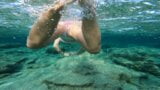 I go diving with my Butt Plug (Anal Dildo swimming) snapshot 13