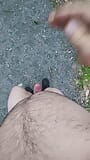 Walking nude on a trail. snapshot 3