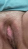 My wife's beautiful hairy pussy lips and big clit snapshot 4