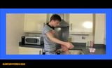 Twinks kisses with cream blowjob fuck in kitchen snapshot 3