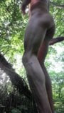 JanaTG alone in the forest with huge dildo snapshot 1