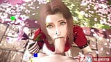 Final fantasy Aerith wysysających twojego dużego kutasa POV snapshot 3