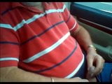 Jodybi grey haired Grandpa bear jerking off in his car snapshot 9