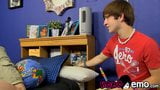 Cute emo youngster Colby Klein sucks on thick throbbing cock snapshot 2