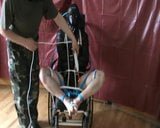 Straitjacketed slave is in wheelchair - 2 snapshot 10