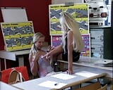 Exclusive german lesbian sex with sexy schoolgirl fucking her hot and busty teacher snapshot 2