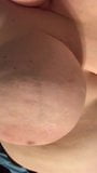 SSBBW Slut Shows her huge tits in the tub snapshot 5