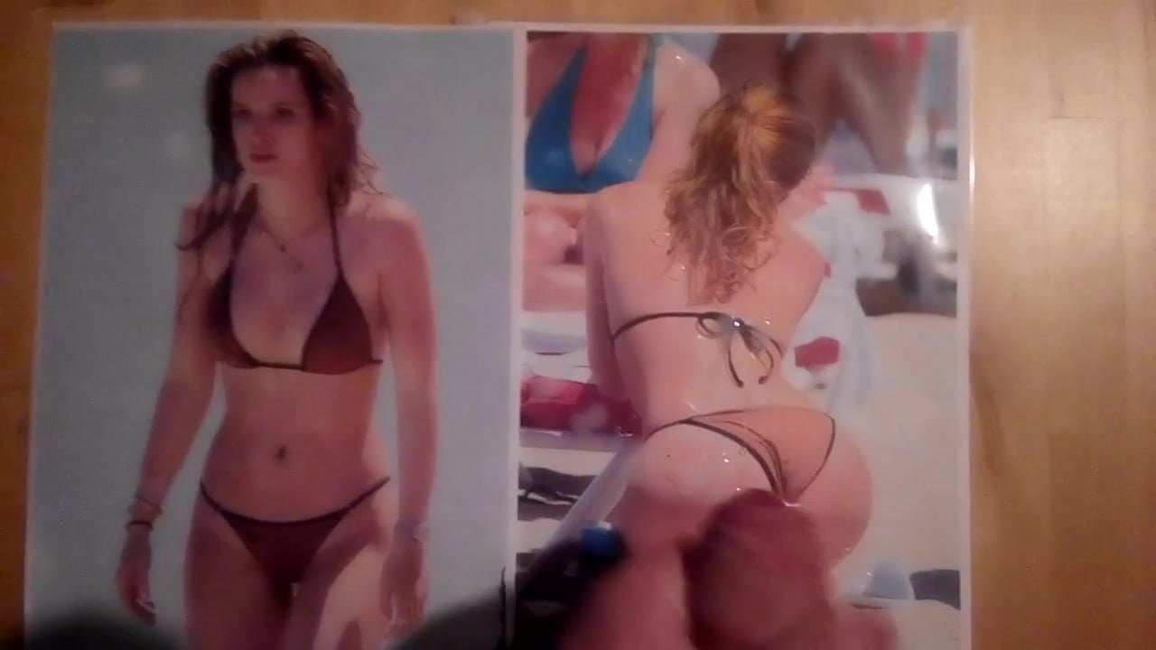Cum on Bella Thornes Hot Bikini Ass