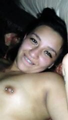 Amateur cellphone threesome