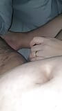 Step mom handjob step son dick under blanket on Friday night snapshot 4