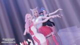 Mmd g reyish - kkili kkili kkili เซ็กซี่ kpop เต้นสุดฮอต ahri kaisa seraphine kda league of legends snapshot 1