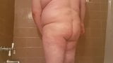 chub with a really tiny uncut willy takes a shower snapshot 2