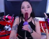 bitch deepthroating a dildo balls deep snapshot 16