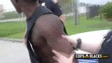 Sexe interracial brutal dans un camion en mouvement avec un criminel noir snapshot 3