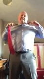 Suitted daddy stripping snapshot 4