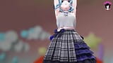 Linda adolescente bailando con vestido mostrando el coño (3D HENTAI) snapshot 7