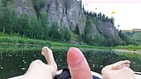 Straight guy cums powerfully while rafting down the river snapshot 19