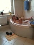 Woman films her Husband in the Bathtub - Huge Cock & Balls snapshot 3
