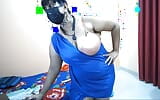 Desi indische vollbusige ehefrau gibt blowjob snapshot 14