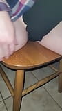 Aunty Pussy Squirts on Chair snapshot 2