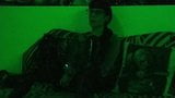 Sexy goth domina smoking in mysterious green light pt1 HD snapshot 16