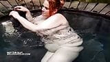 Bbw dev memeler sürtük içinde the sıcak tub snapshot 7