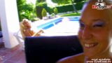 French blonde skinny teen next door has outdoor sex snapshot 2