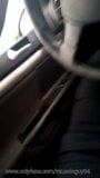 Masturbation during drive a car snapshot 2