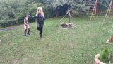 Horse training for blonde TV TS cunt by sexy goth domina pt1 snapshot 8