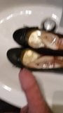 Slut's favorite flat shoes filled with hot piss snapshot 6