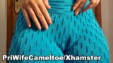 Cameltoe istri panas dalam legging gym snapshot 2