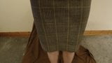 Crossdresser in skirt and wedge sandals tease and play 1 snapshot 5