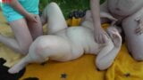 Chubby Mom loves sperm in nature snapshot 5